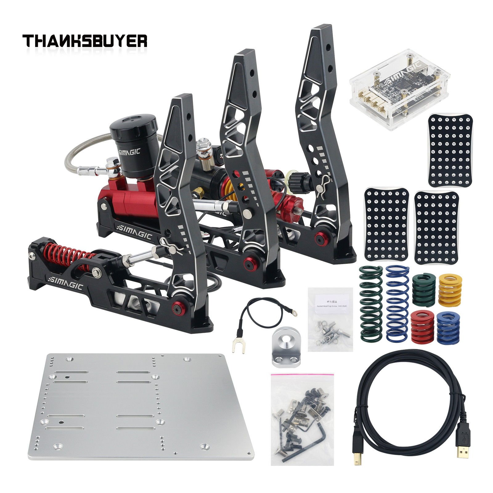 Pc Chassis - Simagic SIM Pedalları 3 Pedallı Set