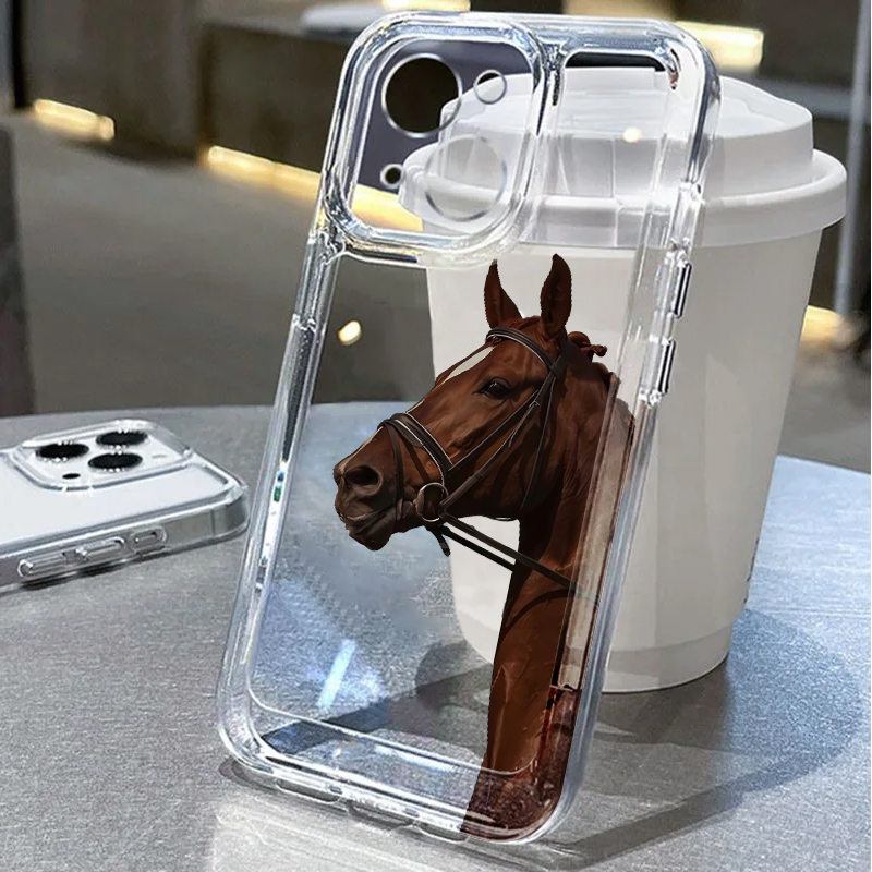 Mini Pc Case - Hayvan Atı Desenli Yumuşak Telefon Kılıfı