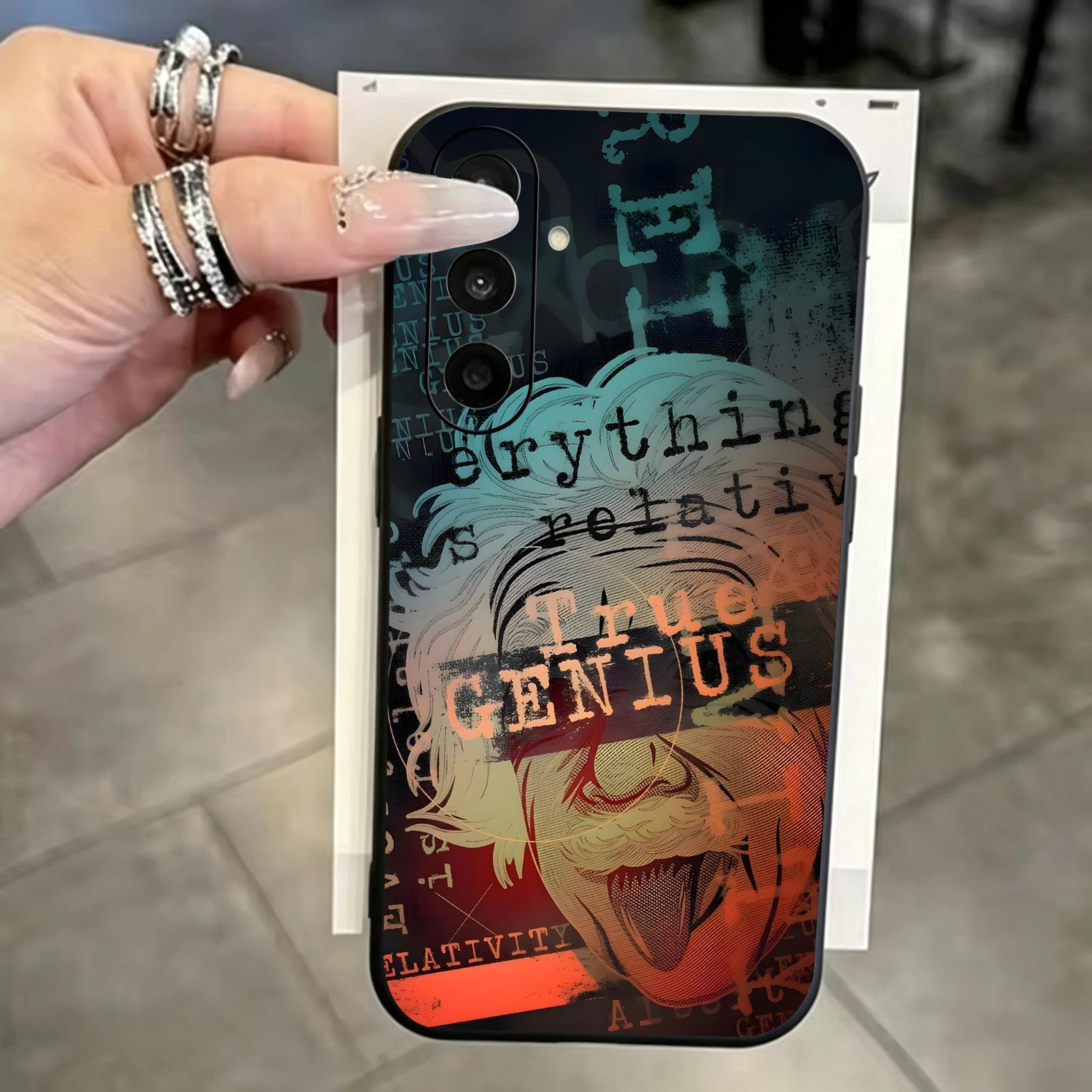 Matte Pc Case - Bilim insanı Albert Einstein Telefon Kılıfı