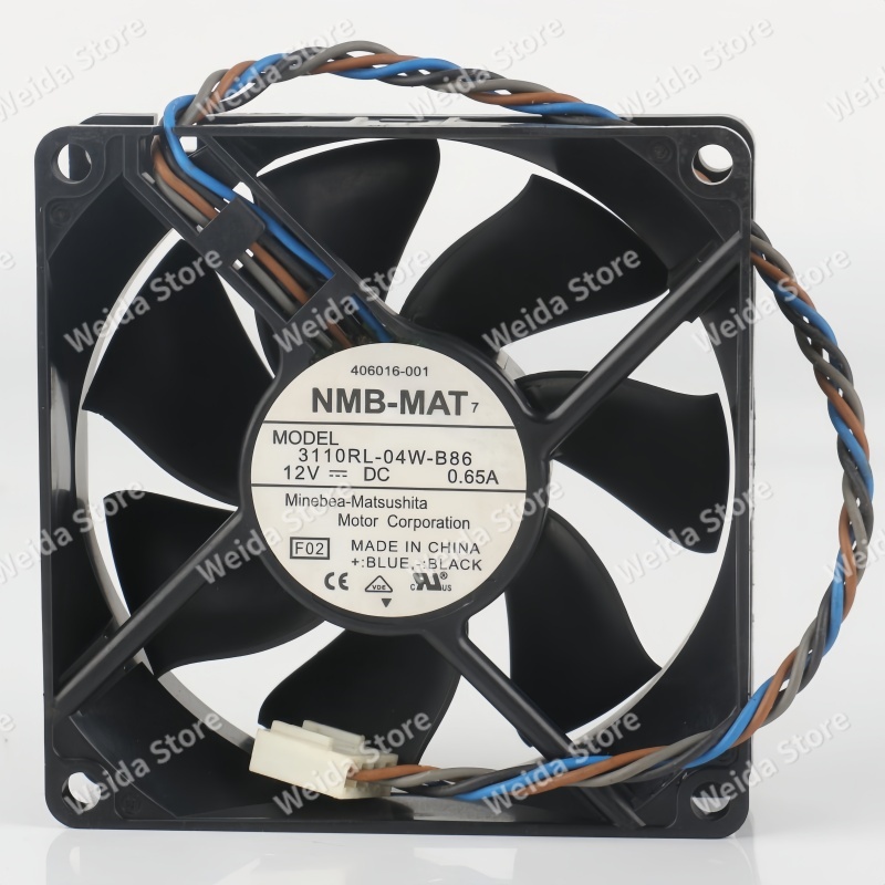 Case Fan Controller - Orijinal NMB 3110RL-04W-B86 8025 12V 0.65A